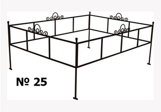 Оградка на могилу 25
