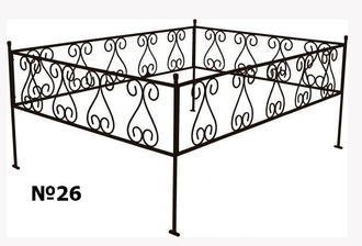 Оградка на могилу 26